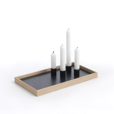 the oak men candle tray lys eg